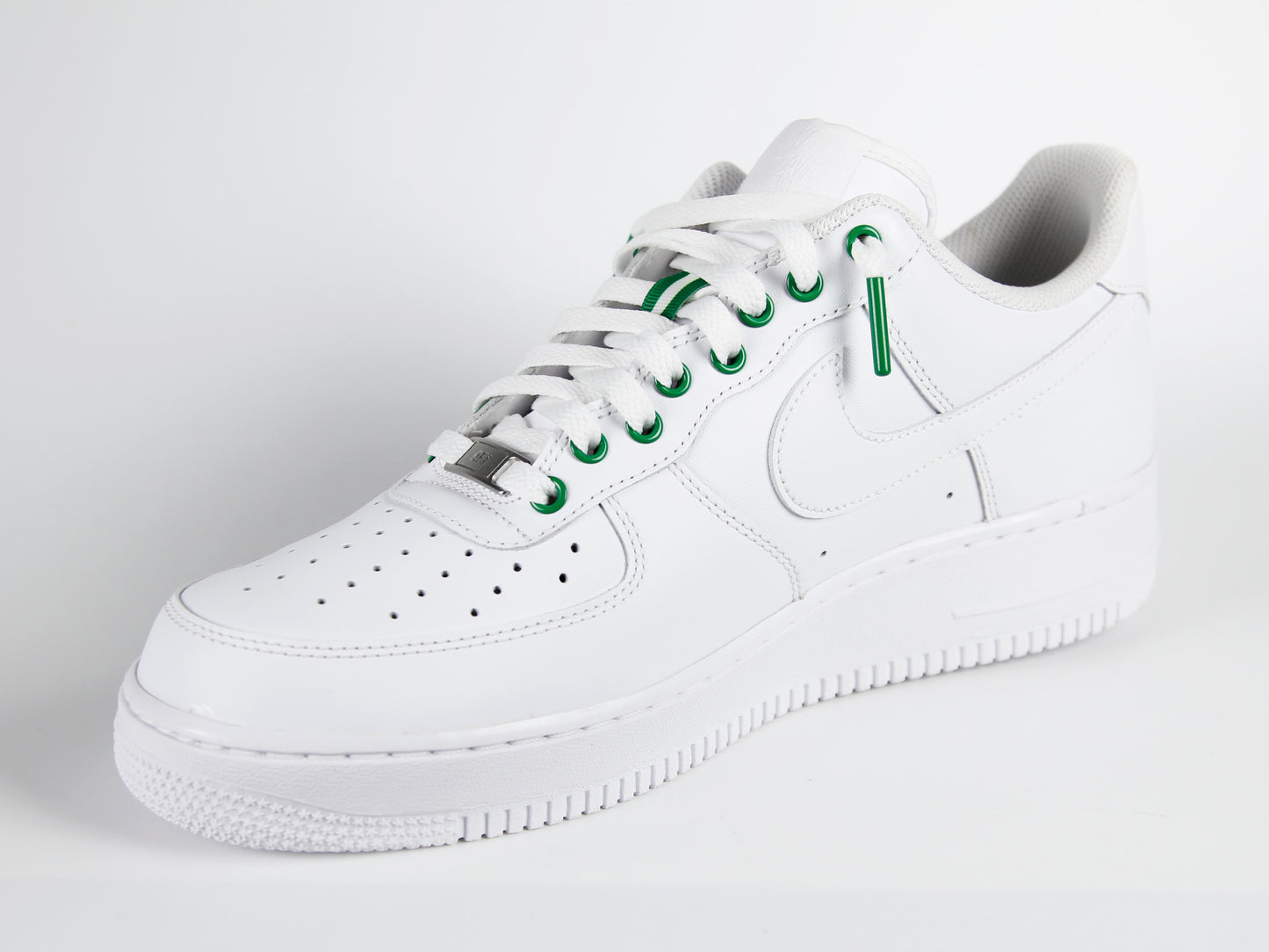 Custom Air Force 1 White and Green (Mens)