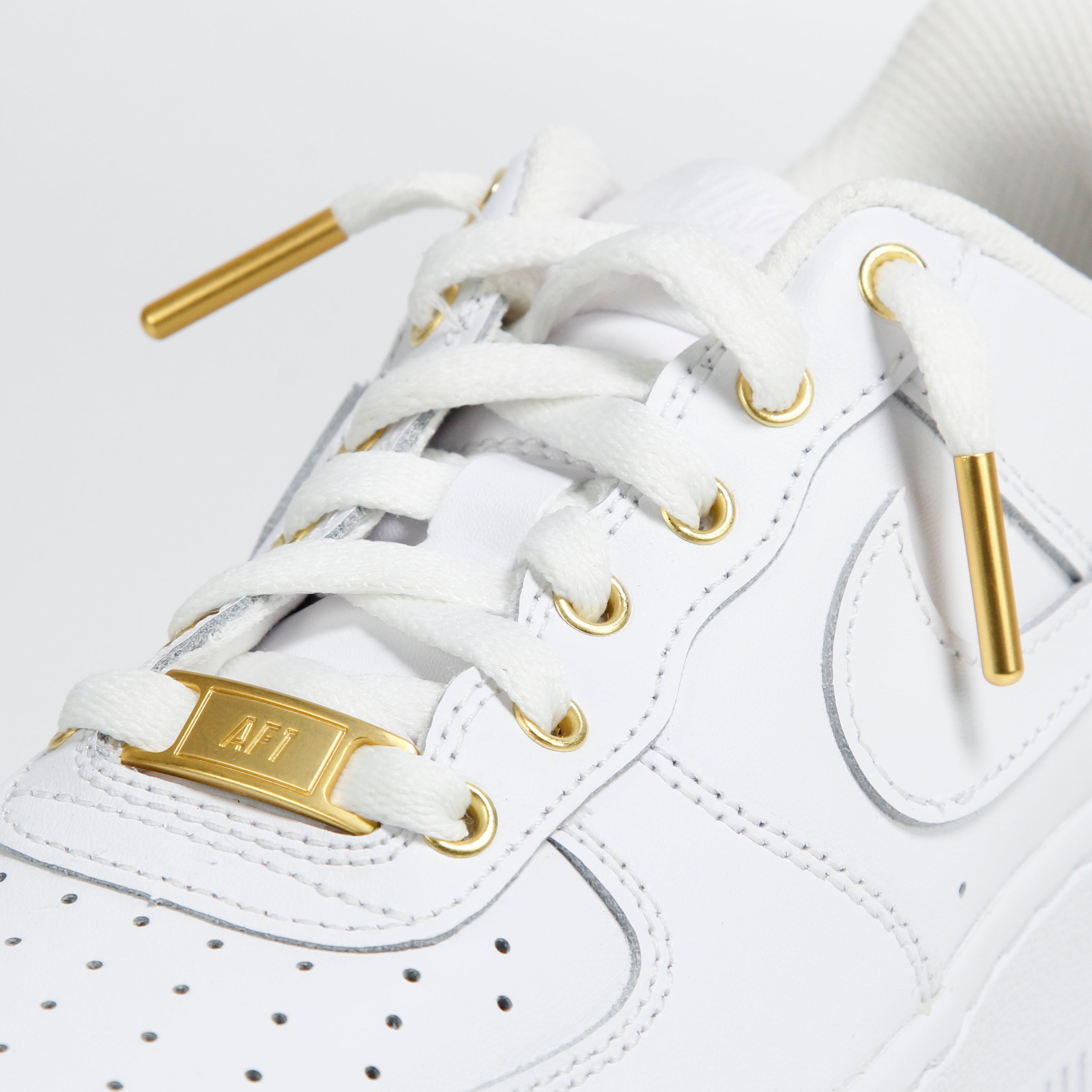 Nike Air Force 1 Low Custom Metallic Gold AF1 Unisex Shoes for Men Women