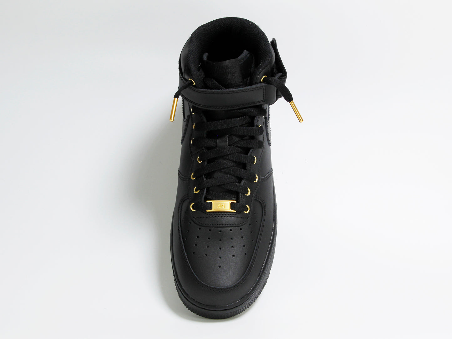 Custom Air Force 1 Mid Black & Gold (MENS)