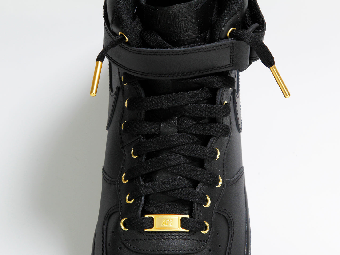 Custom Air Force 1 Mid Black & Gold (MENS)