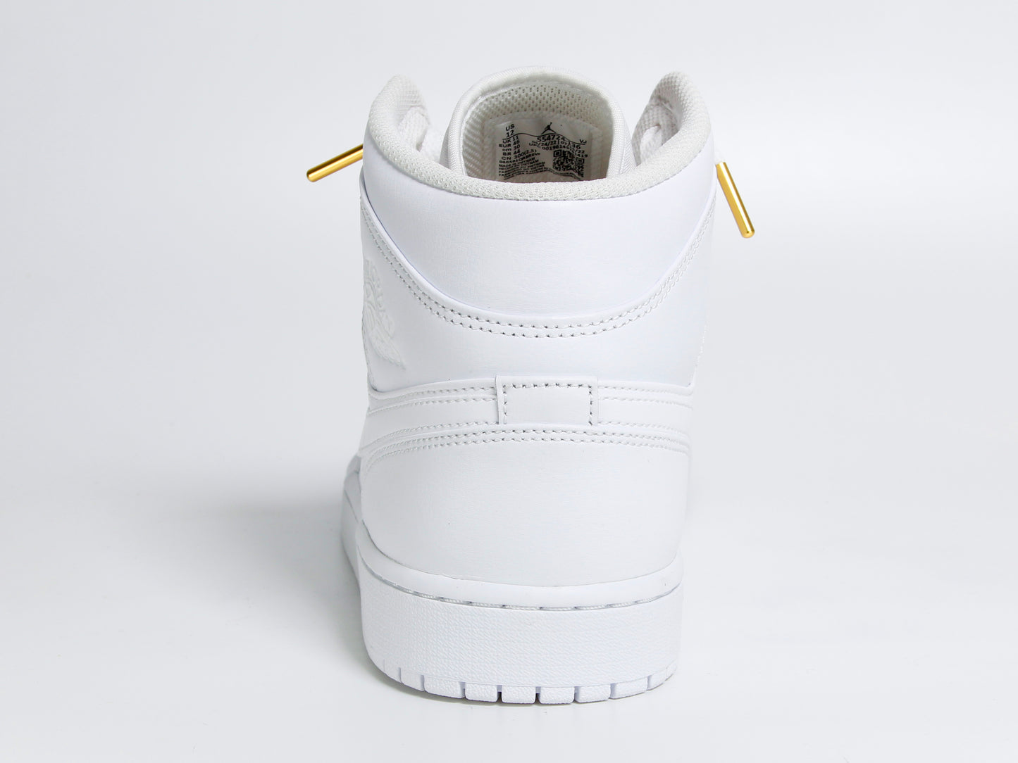 Custom Jordan 1 Mid White & Gold (MENS)