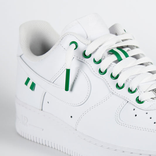 Custom Air Force 1 White and Green (Mens)