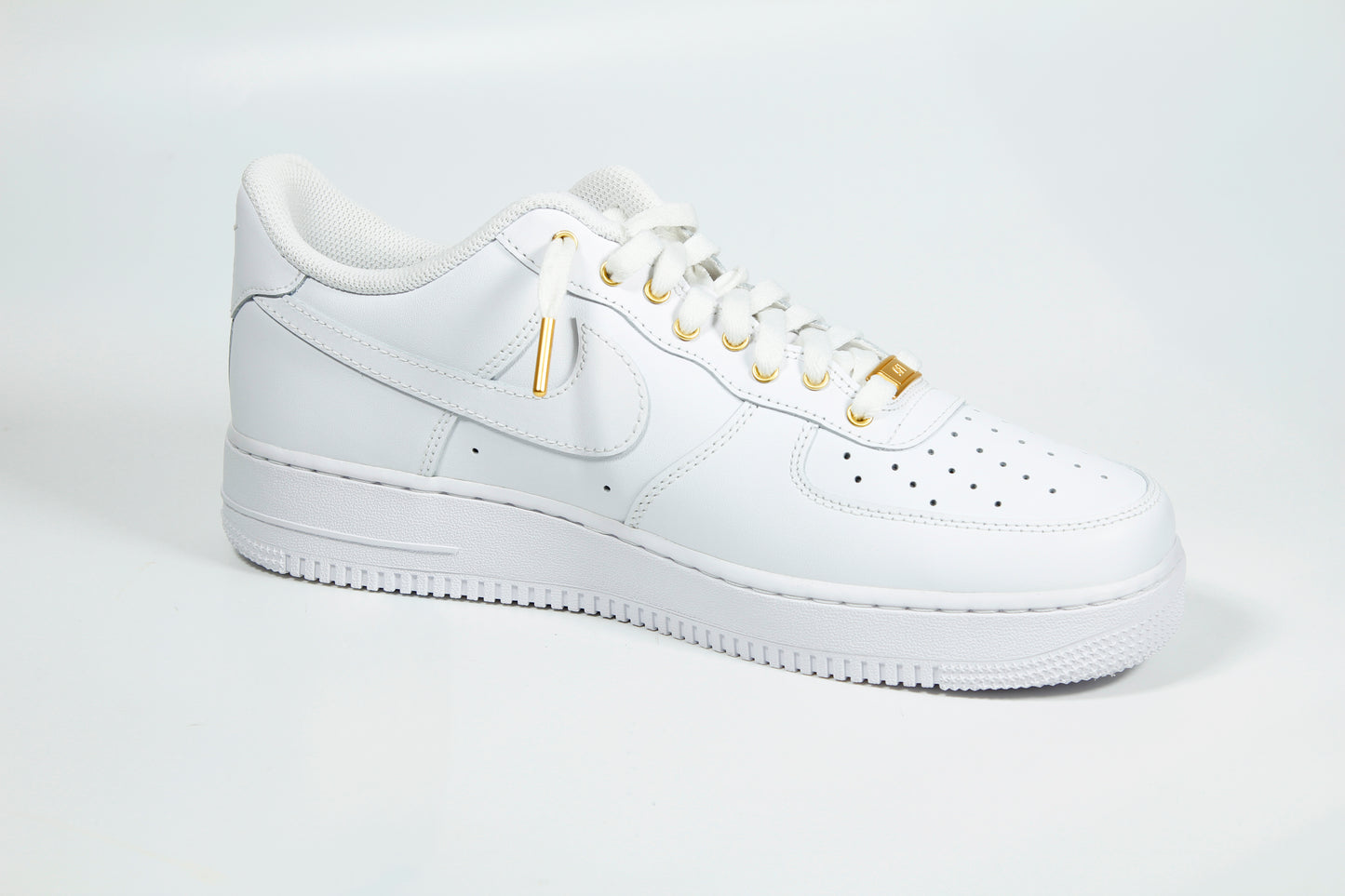 "Queen" Air Force 1 Low White & Gold (WOMENS)