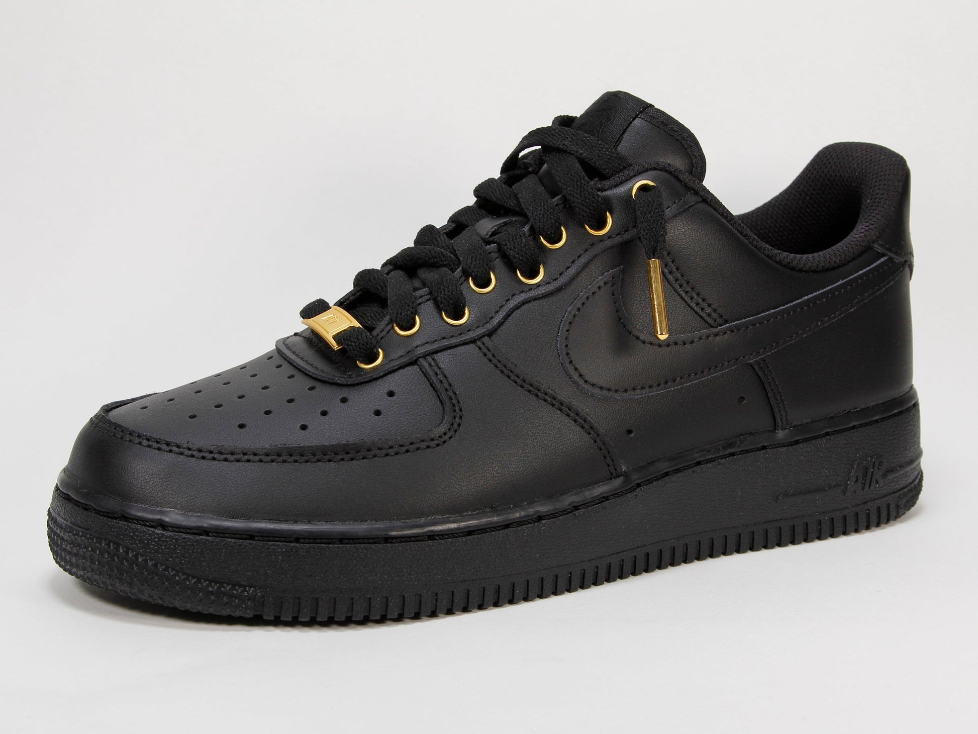 Custom Air Force 1 Low White & Gold (WOMENS) – Primo Black