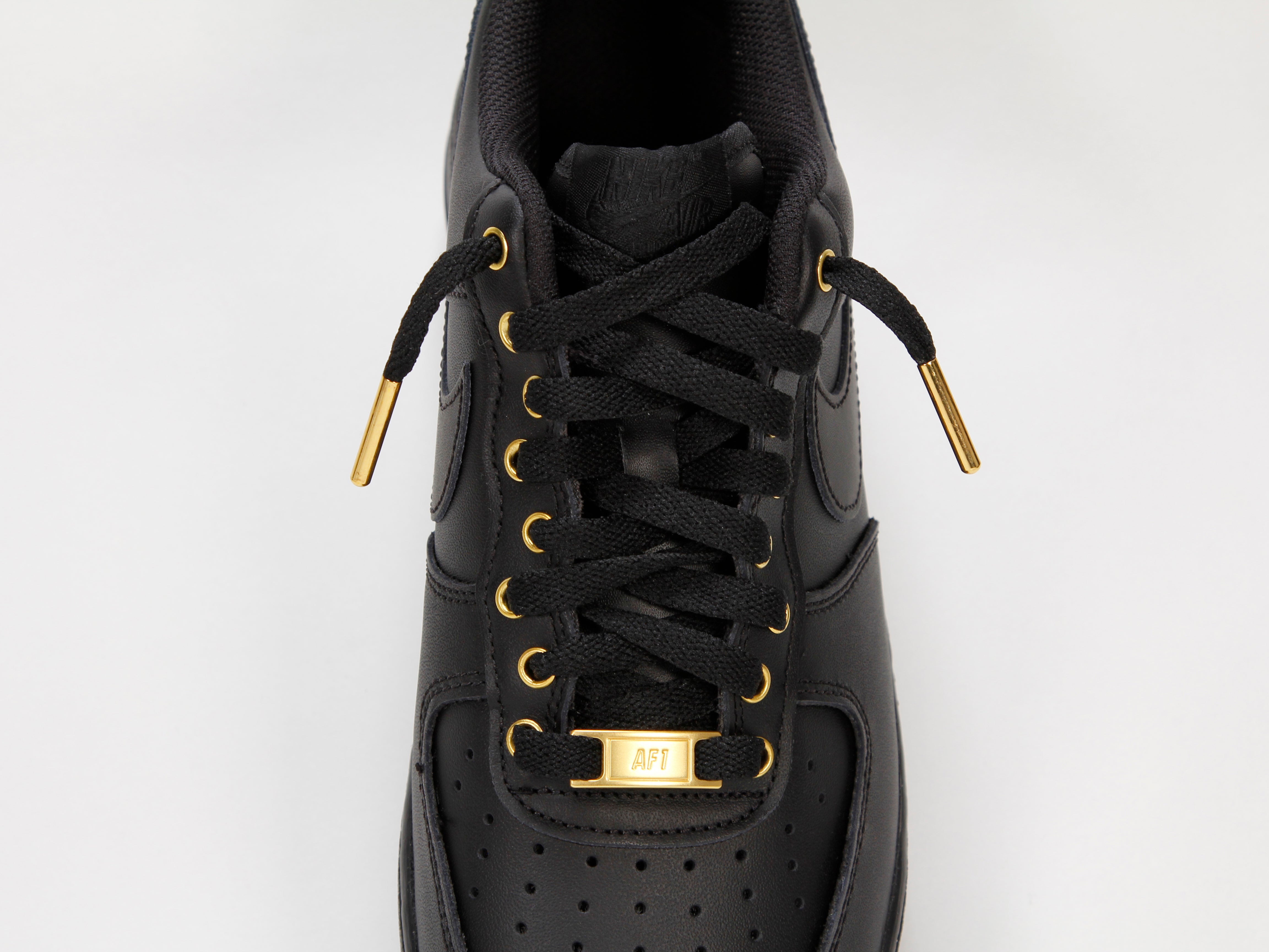 Air force 1 shop black and gold mens