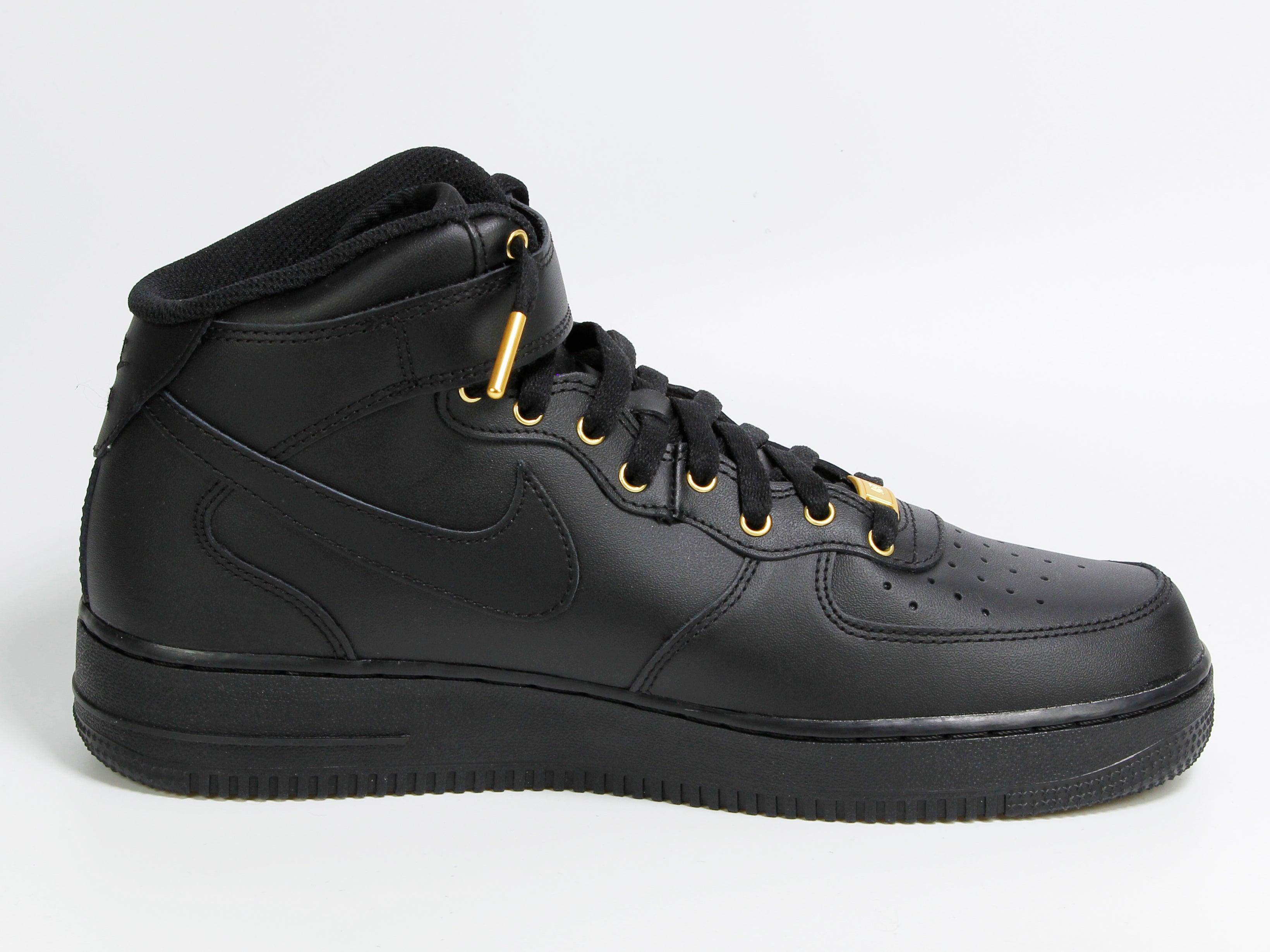 Air force 1 2024 mid black and gold