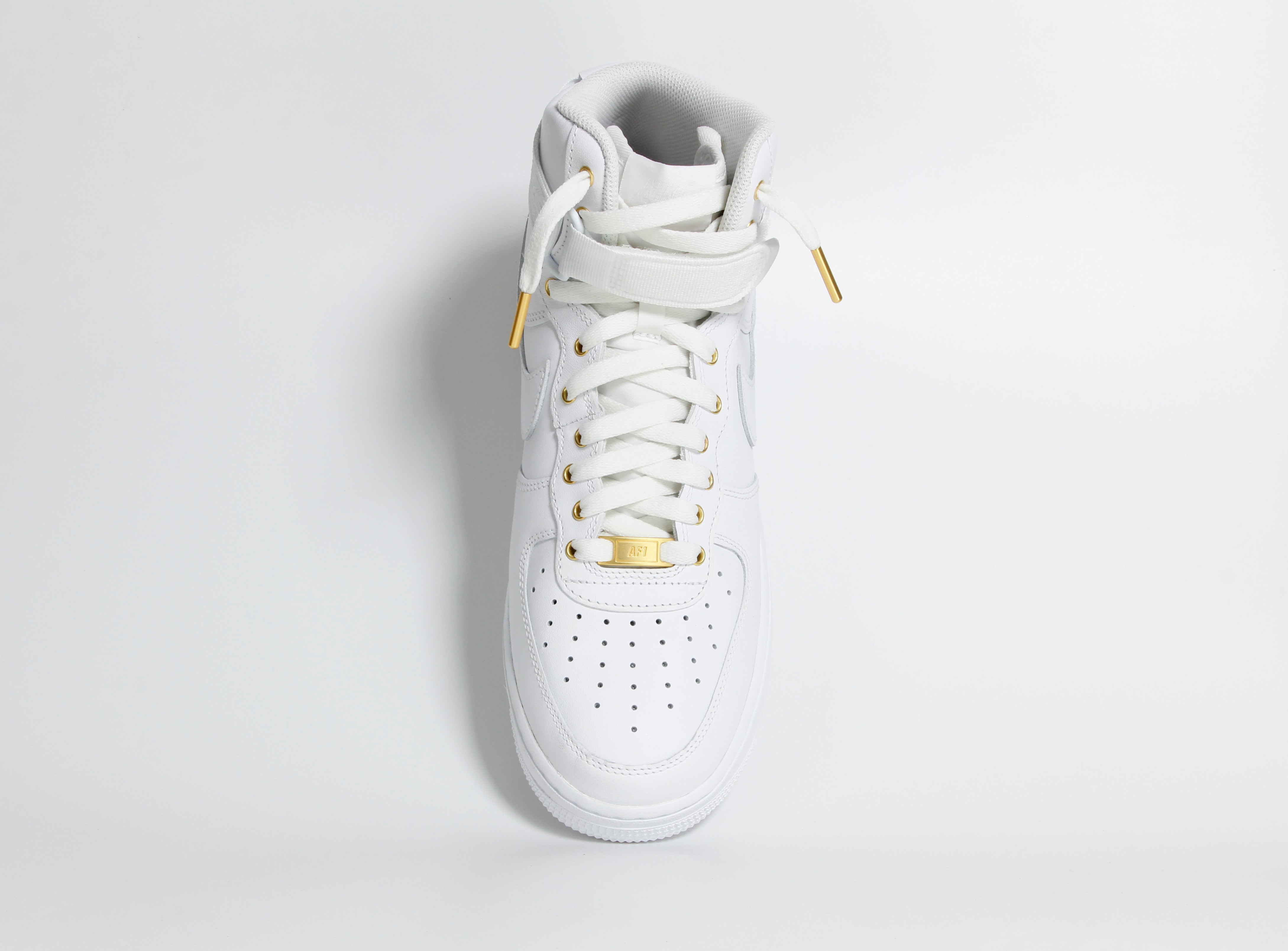 Black and gold air 2024 force 1 high top